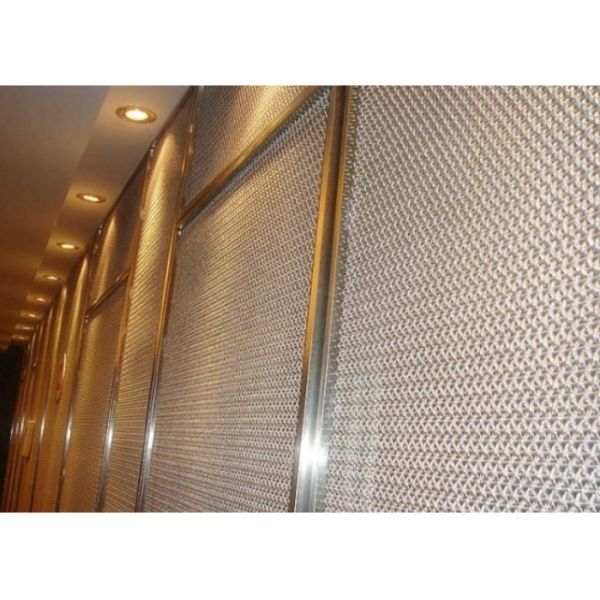 7mm*7mm Mesh Size Decorative Wire Mesh with Low Maintenance and Eco-friendly Stainless Steel Gold Chain Link