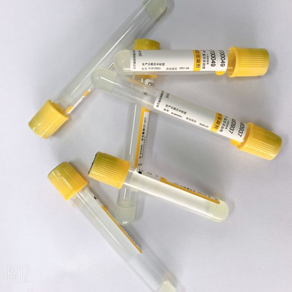 Plastic / Glass Tubes Yellow Top Tube Blood Collecting  Anticoagulant