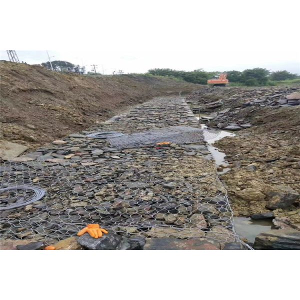 Galvanized Gabion Box River Protection Hexagonal Gabion Mesh
