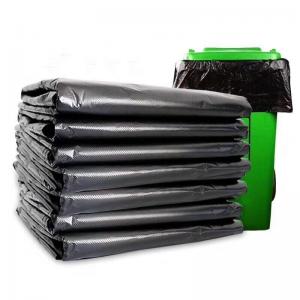 China Non-Woven Bag Industrial Garbage Package 120L 150L Heavy Duty Black LDPE HDPE Plastic Bin on sale