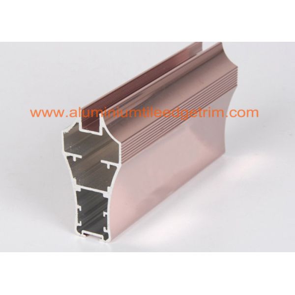 Metal Aluminium Channel Extrusions Copper Anodized Furniture Application