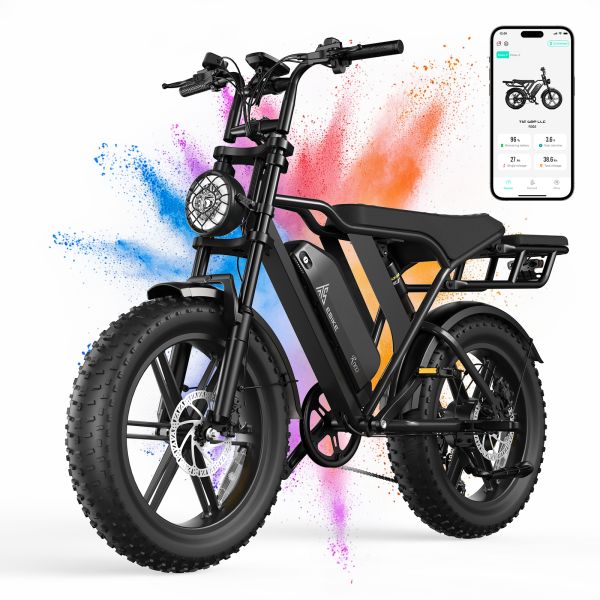 All Terrain Ebike Offroad  Bike Electric Bike Beach Cruise E-bike 750w Fat Tire Mountain E-bike  V8 Ebike