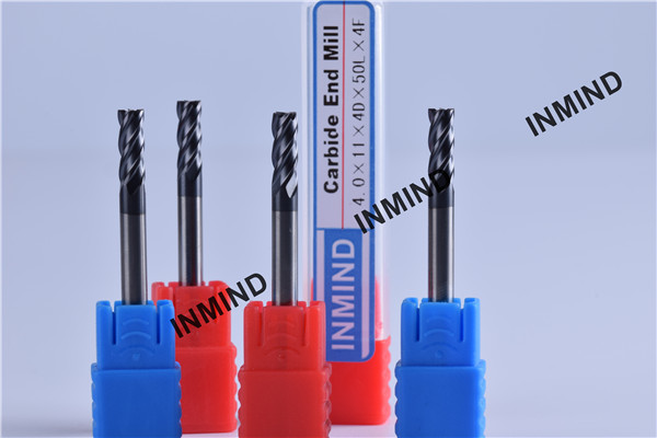 AlTiN Coating Square high speed end mills 4*4F 4 Flute , end milll cutter , Standard Type