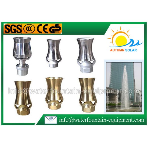 Commercial Cascade Fountain Nozzle , Stainless Steel Fountain Nozzles Wind Resistance