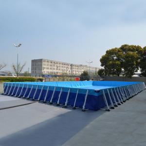 0.9mm Tarpaulin Metal Frame Mobile Swimming Pool Above Ground Inflatable Swimming Pools Outdoors