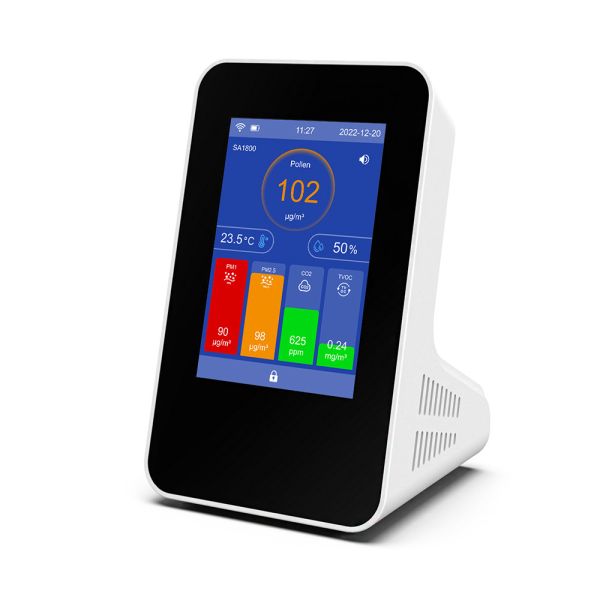 WiFi Connected Indoor AQI Monitor IAQ Controller Intuitive Touch Interface
