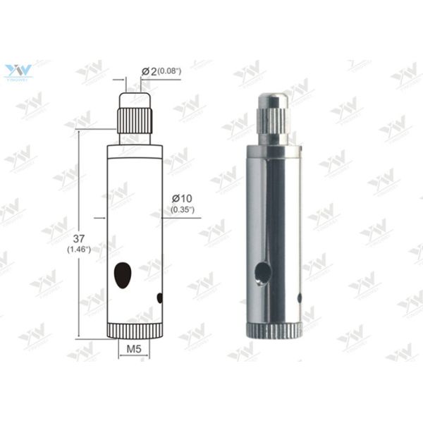Chrome Plated Cable Suspension Systems / Copper Cable Gripper M 5 Thread