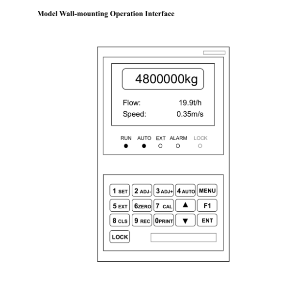 Multifunction Wall Mounted LCD Display Conveyor Belt Weighing System