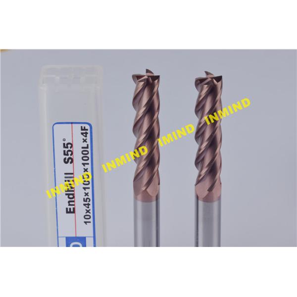Cnc Machine Square CNC End Mill 0.5 - 0.6 Um Ultra Fine Grain Size