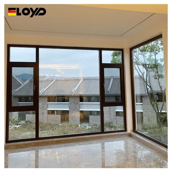 Soundproof Triple Glazed Aluminium Casement Windows Glass Replacement Oem