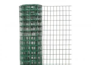 China 25m 14 Gauge 2x4 In Chicken Green Vinyl Coated Welded Wire Fencing For Garden on sale