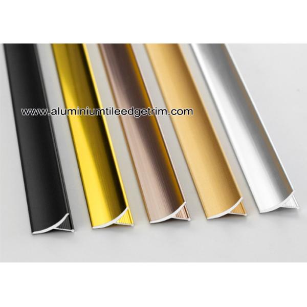 Aluminum Inside / Internal Tile Corner Trim / Decorative Strip For Cleading Panel