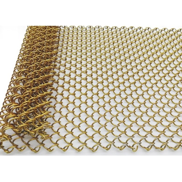 Stainless Steel 304 Chain Link Mesh with 1.2mm Wire Diameter and 6mm*6mm Mesh Size for Decorative Wire Mesh