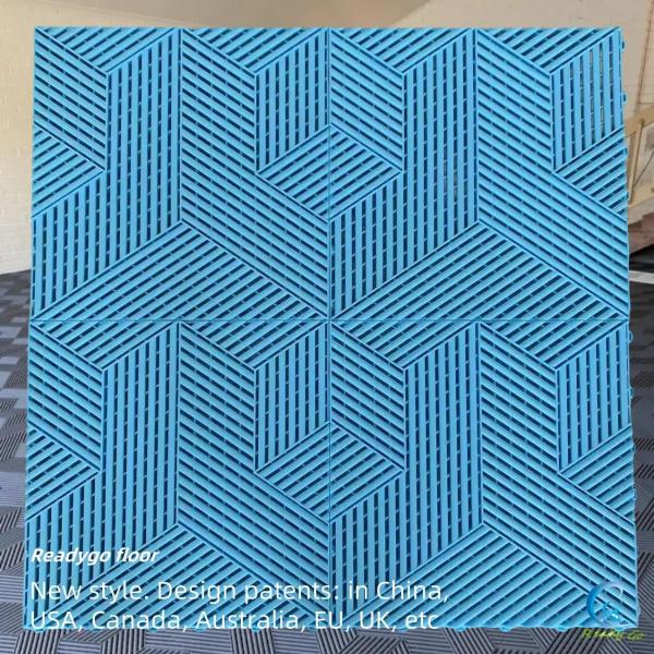 Custom Garage Floor Tiles Interlocking Waterproof Modular Garage Floor Tiles