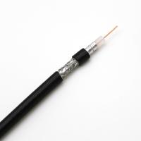 China 75ohm RG6 Flexible Coaxial Cable AM Braiding 18AWG Solid OFC Conductor for sale