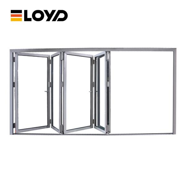 3 Paneled Aluminum Collapsible Folding Patio Doors Thermal Break Custom