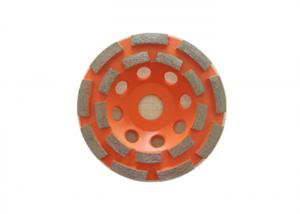 Cheap Orange Sintered 4.5 Inch Diamond Grinding Wheel Double Row MPA Listed for sale