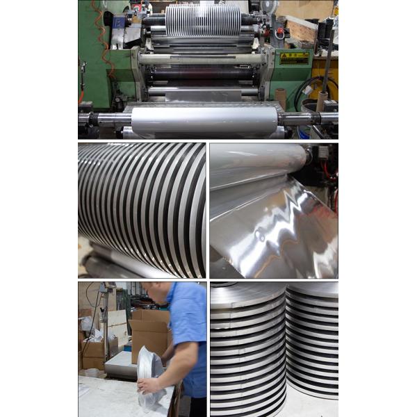 AL PET Cable Aluminum Single Silver Wrapping Laminated Film Coil Strip