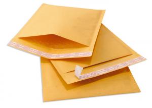 China 7.25 X 8 Kraft Easy Fold Mailers , #CD Bubble Envelopes Self Adhesive Seal on sale