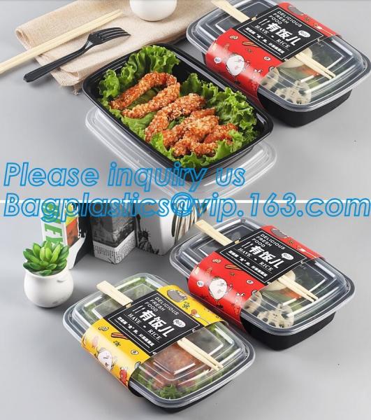 White Round Plastic PP Food container bento box heated disposable microwave lunch box,food bento storoage box bagease pa