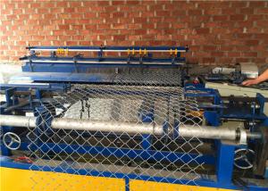 China Single Wire Auto Chain Link Wire Mesh Fence Machine With Wire Thickness 2-4mm on sale