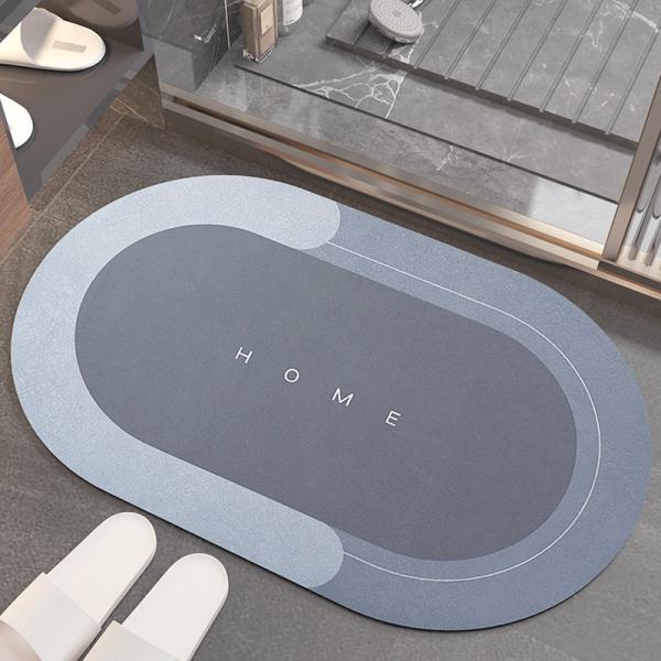Eco-Friendly Water Absorbent Technology Cashmere Bathroom Floor Mat for Shower Room
