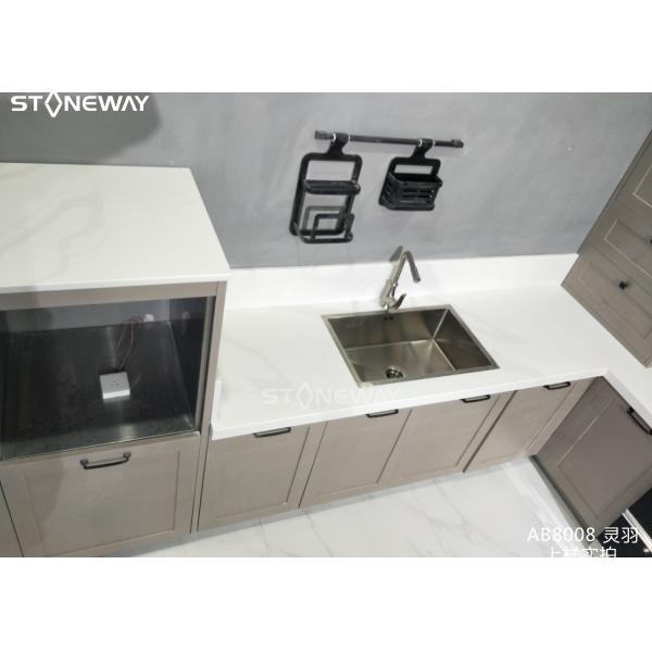 Polished Kitchen Countertop Materials Quartz Engineered Quartz Countertops