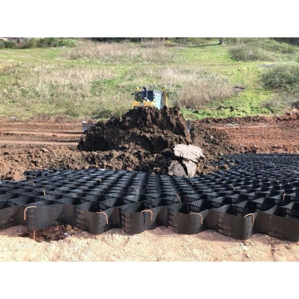 Plastic Polypropylene Cellular Geocell Grid Paver For Slope Protection
