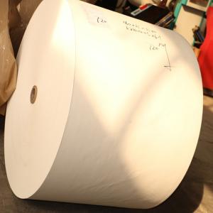 Cheap paper roll with flexo pinting for making cup,single wall pe coated paper for cups for sale