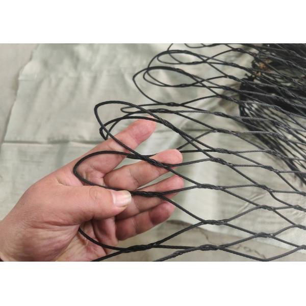 Black Oxidized Stainless Steel Cable Mesh Supplier For Zoo Avairy Fencing