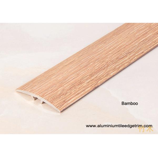 Wood Effect Laminate Floor Metal Edging , Carpet To Wooden Floor Trim