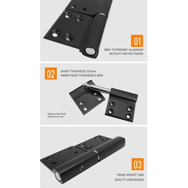 Doors Four Hole Heavy Duty Aluminum Hinge 104mm Length In Industrial Settings