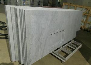 Cheap Carrara White Marble Stone Kitchen Countertops Sink Hole For Construction for sale