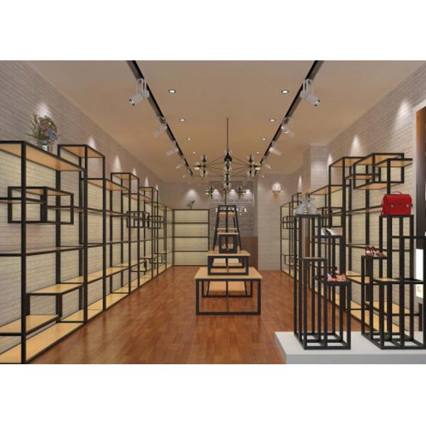 Interior Decoration Design Shoe Shop Display Stands For Women / Men's Shoes