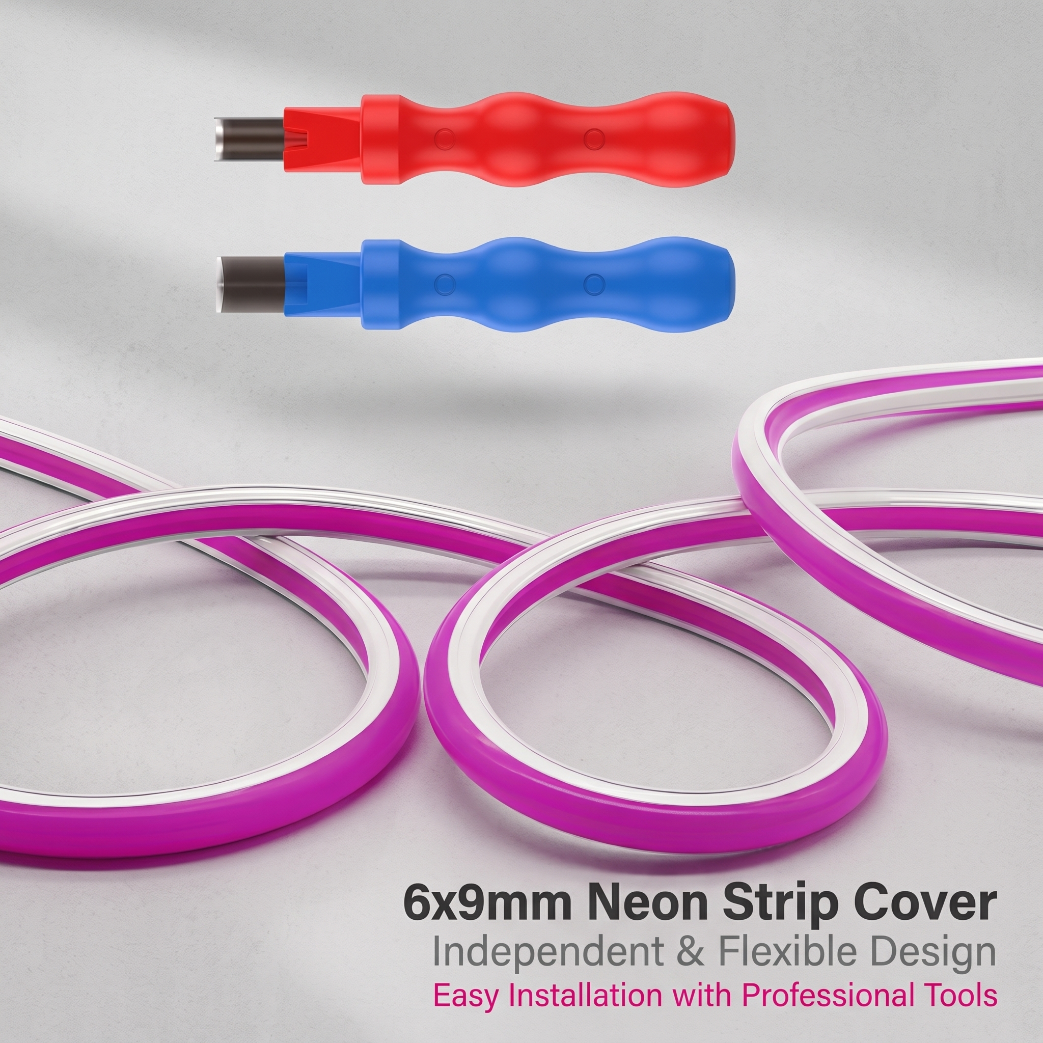 6mm DIY Bendable Flexible LED Neon Strip Cover with 14 Colors Available for Bar, Car, Outdoor, Home Decoration
