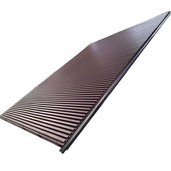 Woodgrain Aluminum Grille Fence For Durable Exterior Garage Doors