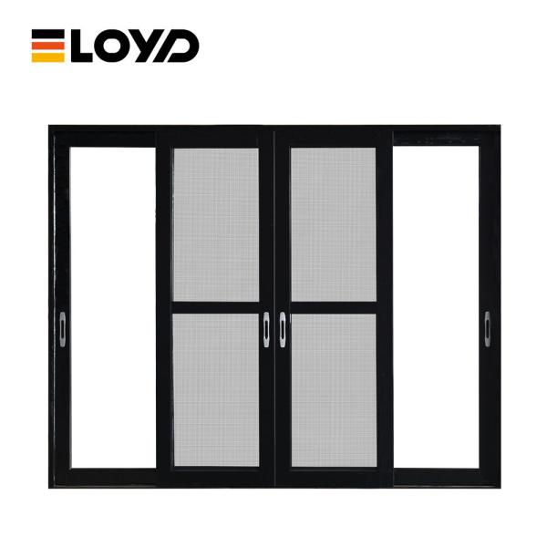 Exterior Patio Telescopic Glass Sliding Doors 8 Foot For Residential Custom