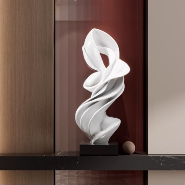Modern Abstract Resin Sculpture Ornaments for Villa Staircases Hotel Lobbies Corridors Passageways Floor-Standing Art