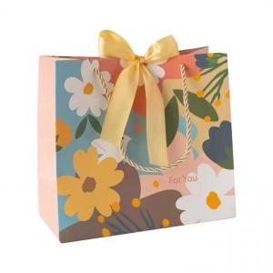 Cheap Colorful Art Paper Printed Paper Shopping Bag For Clothing Gift Packaging for sale