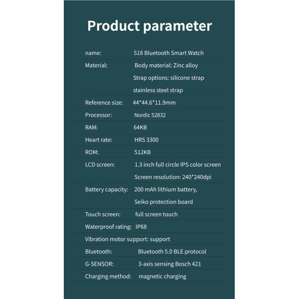 Android NFC Leather Strap Speech Recognition For Huawei GT2 Smartwatch