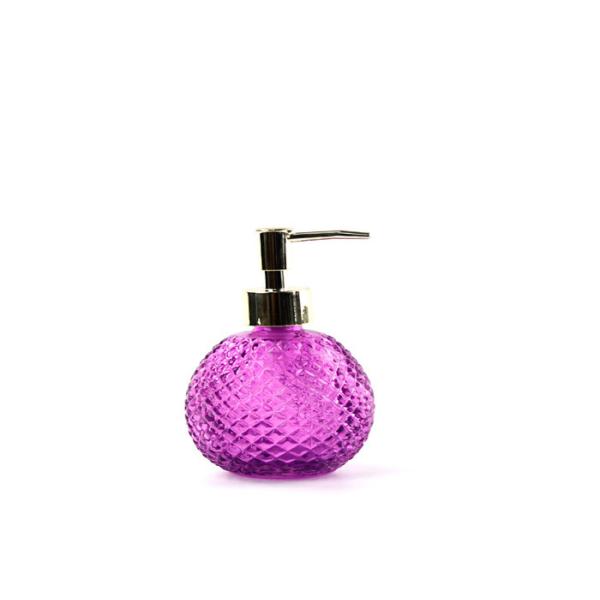 200ml Ball Shape Glass Lotion Bottles With Pump Spray For Skin Care Packing