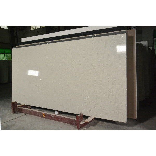 93% Quartz Artificial Stone Veneer 3200x1800x20mm For Fireplace Waterfall