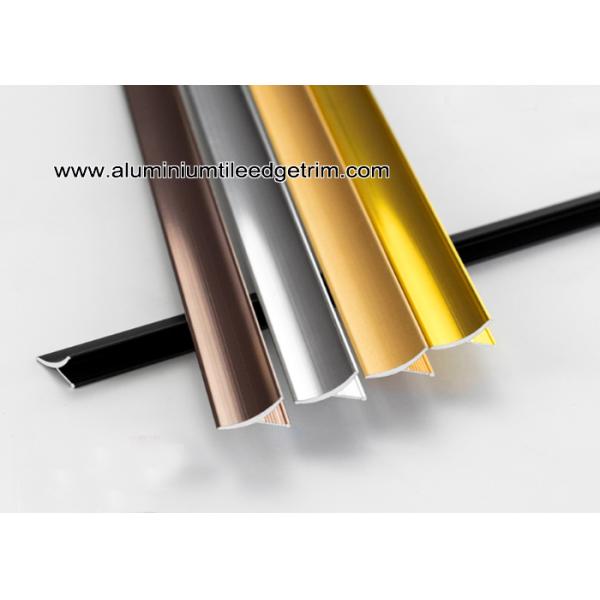 Aluminum Inside / Internal Tile Corner Trim / Decorative Strip For Cleading Panel
