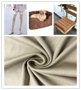 Cheap Strong Stability Fake Suede Fabric Good Drape Property No Shrinkage Or Elongation for sale