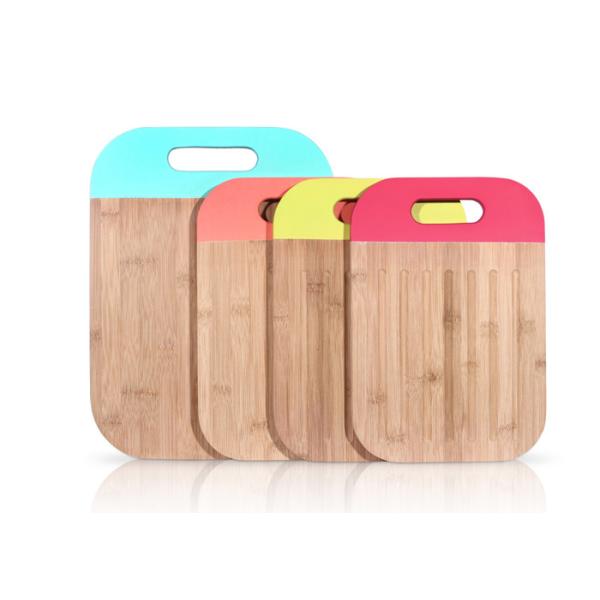 Customized Indoor Bamboo Works Cutting Board , Natural Wood Chopping Board