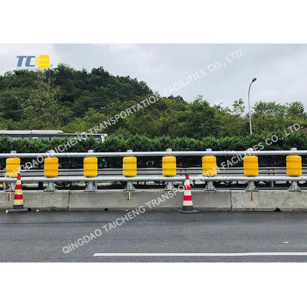 Traffic Plastic Spiral Staircase Guardrail Roller Safety Barrier Pliable