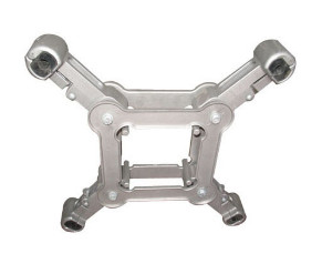 Square Frame Power Line Spacers Silver Color Double Direction Pendulum