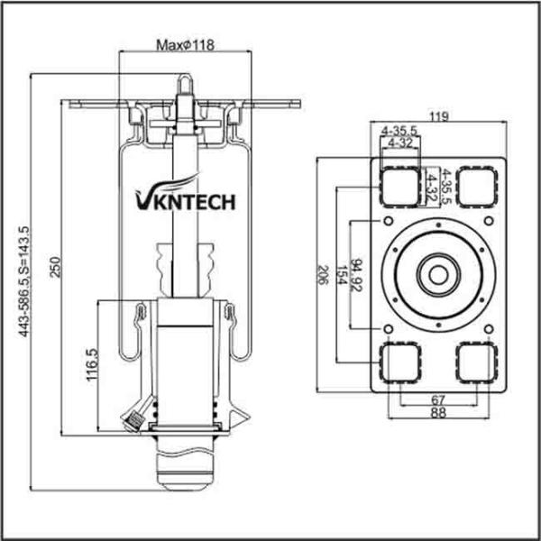 INTERNATIOAL Prostar Cabin Air Springs 359577C96 For American Truck Trailer