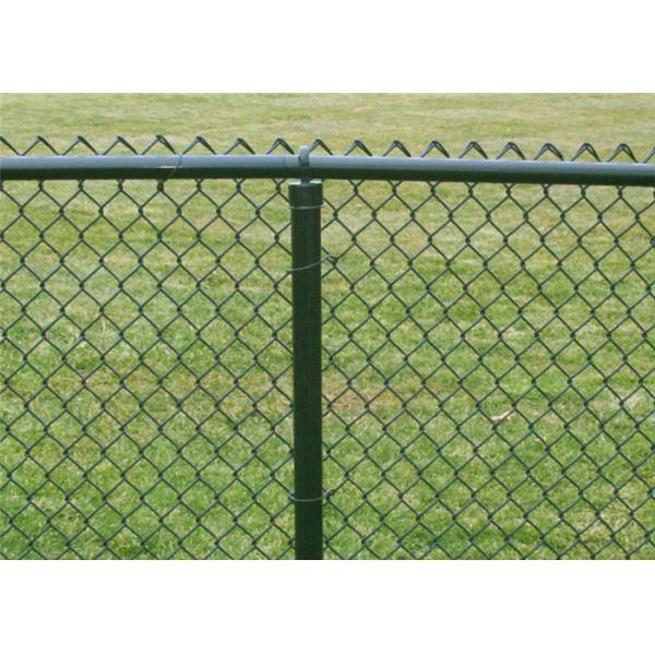 1m-50m PVC Coated Chain Link Fence Hot Dipped Galvanized Green