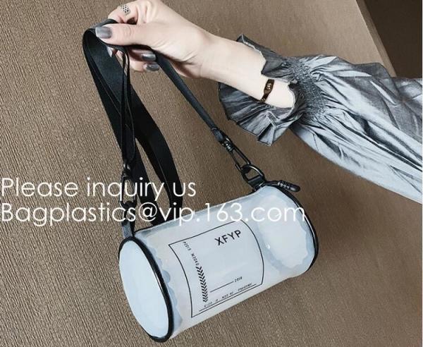 Quality Tube Bags, Promotional Beautiful Travel Small Cosmetic Pouch Women Clutch Bag PVC Shiny Cosmetic Beauty Makeup Bag wholesale